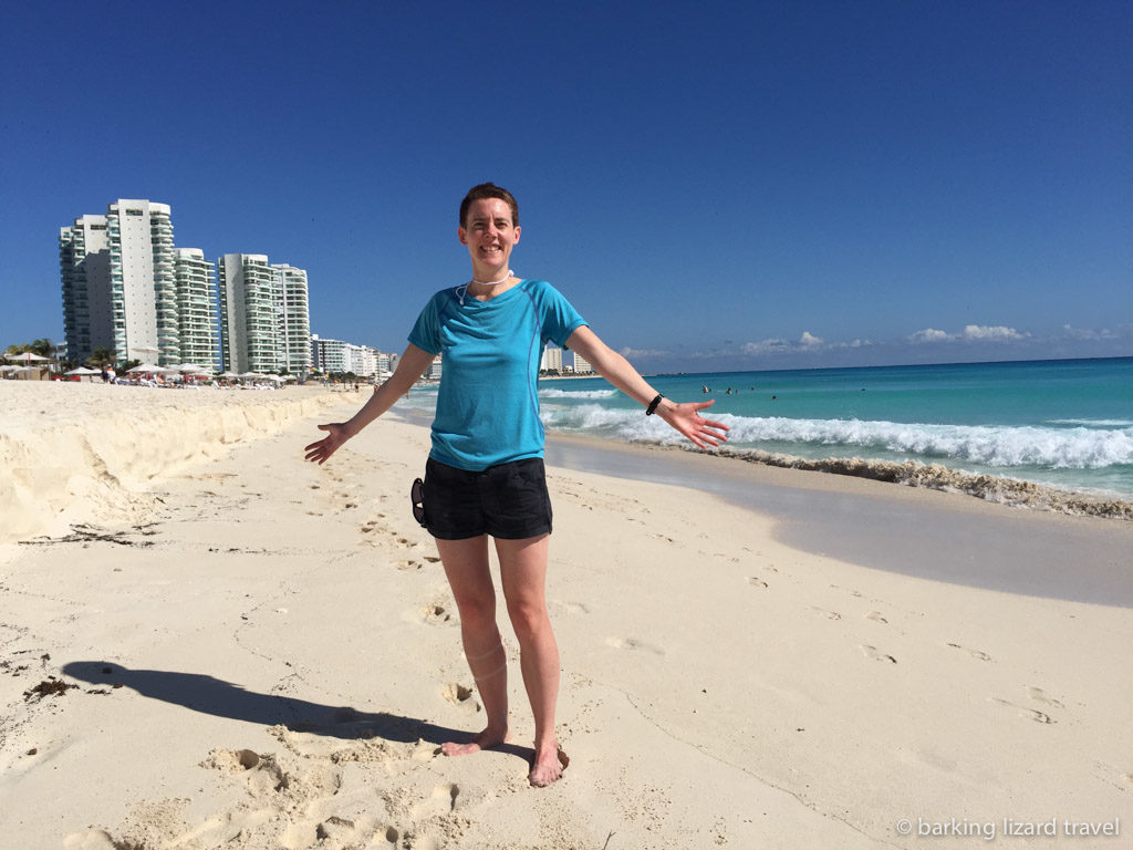 Lydia on playa chac mool cancun
