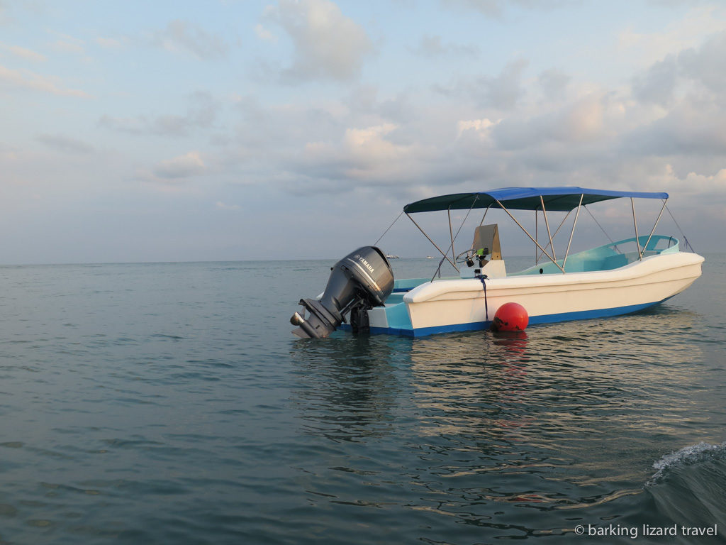 photo of the boat used to travel from Sierpe to Bahia Drake