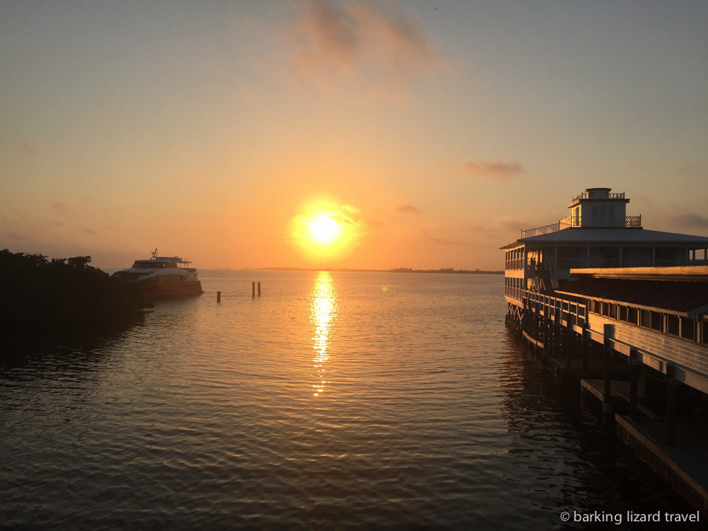 Sunset over Utila in the Bay Islands Honduras