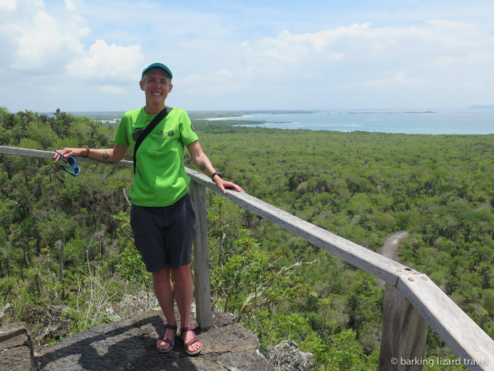 photo of lydia at the one of the Muro de las Lagrimas trails mirador puerto villlamil