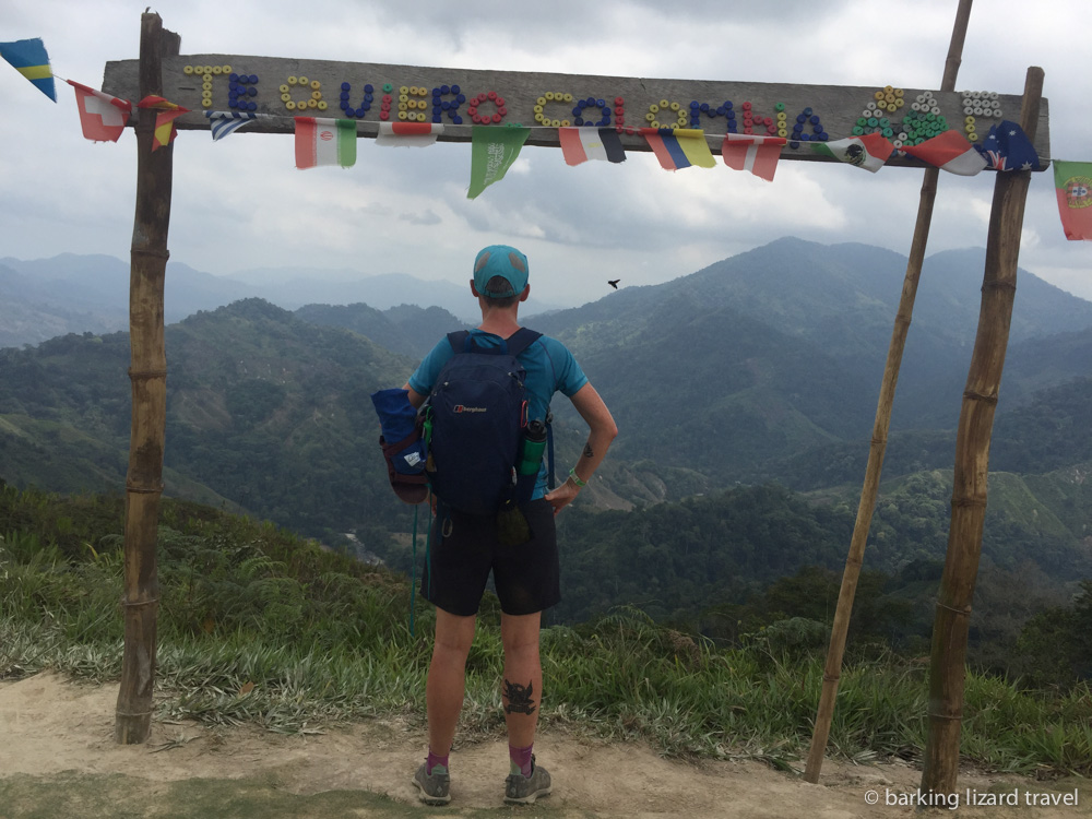 Lydia looking at at scenary on Ciudad perdida trek