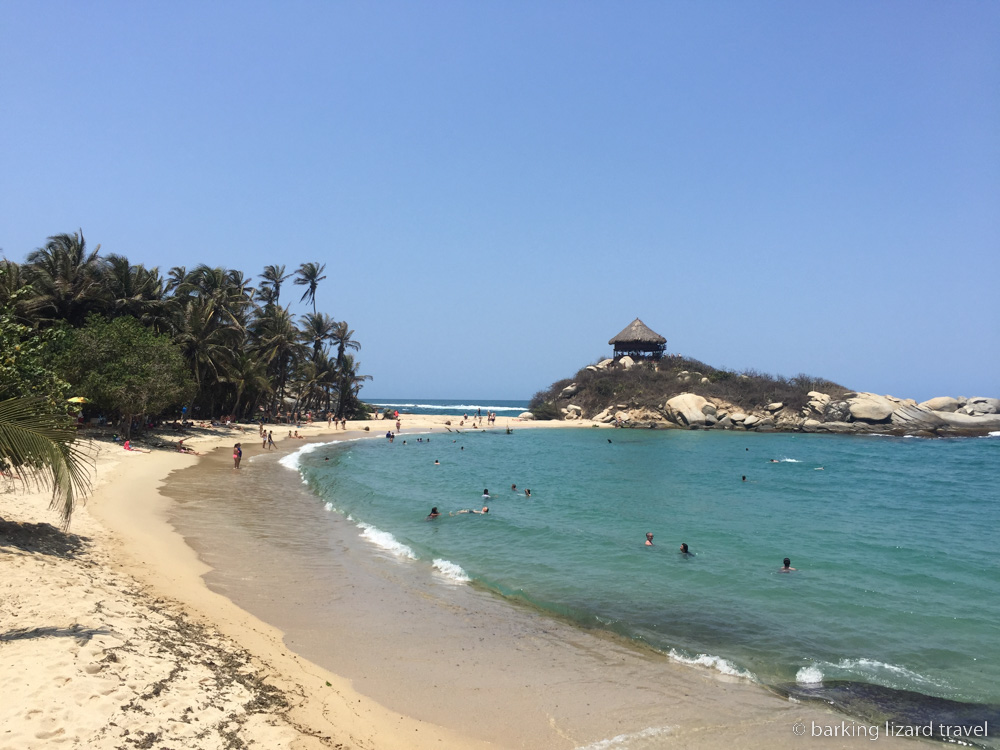 photo of one of the beaches in in Tayrona National Park